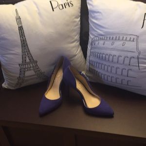 Jessica Simpson leather suede heels